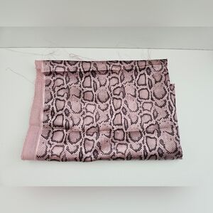 Vintage-Style Snakeskin Print Poly Satin Fabric - Large 2.2 Yard Piece